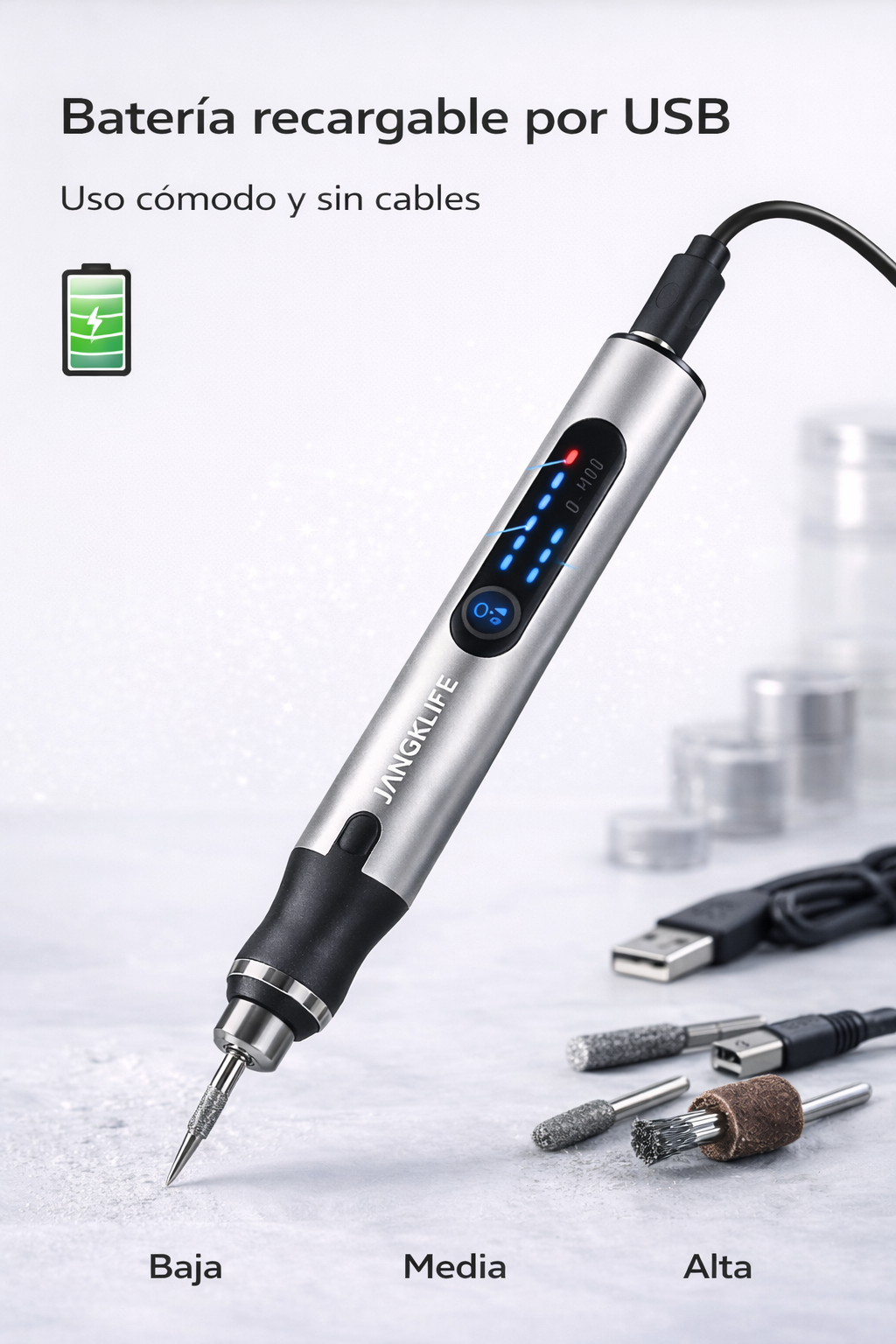 Herramienta de grabado eléctrica de precisión